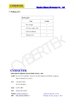 Предварительный просмотр 5 страницы Cybertek PS202 Instructions