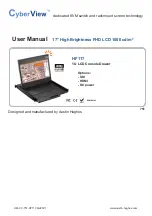 Preview for 1 page of CyberView HF117 Manual