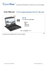 CyberView HF119 User Manual preview