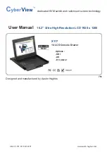 CyberView X117 User Manual preview