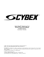 Preview for 3 page of CYBEX 11060 Owner'S And Service Manual