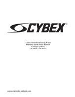 CYBEX 14051 Owner'S And Service Manual preview