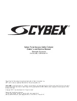 Preview for 3 page of CYBEX 14220 Owner'S And Service Manual