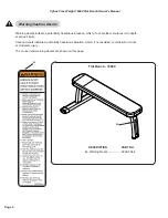 Preview for 8 page of CYBEX 16040 Owner'S And Service Manual