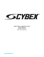 CYBEX 16080 Owner'S Manual preview