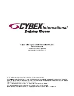 Preview for 3 page of CYBEX 500C Owner'S Manual