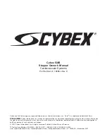 Preview for 3 page of CYBEX 530S Owner'S Manual