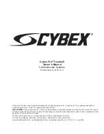 Preview for 3 page of CYBEX 530T Owner'S Manual