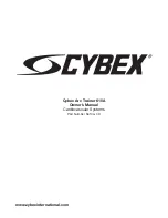 CYBEX 610A Owner'S Manual предпросмотр