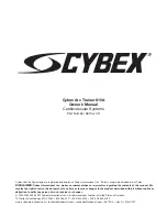 Preview for 3 page of CYBEX 610A Owner'S Manual