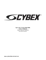 CYBEX 620A Owner'S Manual предпросмотр