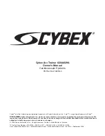 Preview for 3 page of CYBEX 620A Owner'S Manual