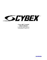 Предварительный просмотр 1 страницы CYBEX 625T Owner'S Manual