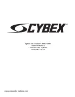 CYBEX 750A Owner'S Manual preview