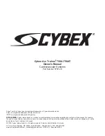 Предварительный просмотр 3 страницы CYBEX 750A Owner'S Manual