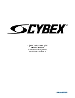 CYBEX 770C Owner'S Manual preview