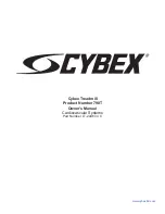 CYBEX 790T Owner'S Manual предпросмотр