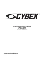 CYBEX 8800 Owner'S Manual preview