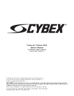 Preview for 3 page of CYBEX Arc Trainer 425A Owner'S Manual