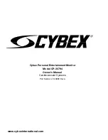 CYBEX CP-20794 Owner'S Manual preview