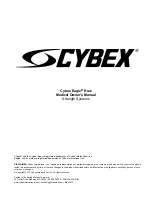 Preview for 3 page of CYBEX Eagle Row 11030 Owner'S Manual