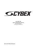 CYBEX MG-525 Owner'S And Service Manual предпросмотр