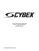 CYBEX Plate Loaded 16210 Seated Calf Owner'S And Service Manual предпросмотр