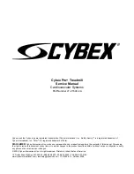 Предварительный просмотр 3 страницы CYBEX Pro+ Service Manual