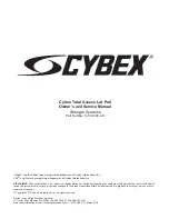 Предварительный просмотр 3 страницы CYBEX Total Access Lat Pull Owner'S And Service Manual