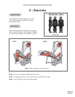 Preview for 13 page of CYBEX VR3 Leg Extension Owner'S And Service Manual