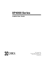 Preview for 1 page of CYBEX XP4010 Installer/User Manual