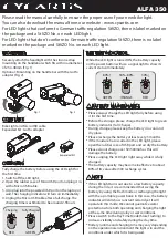 CYCARTIS ALFA 350 Quick Start Manual preview