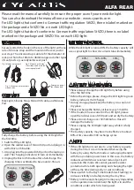 CYCARTIS ALFA REAR Quick Start Manual preview