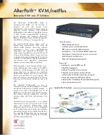 Cyclades AlterPath KVM/netPlus KVM Switch Specifications предпросмотр