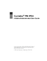 Предварительный просмотр 3 страницы Cyclades PM IPDU Installation & User Manual