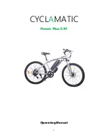 Preview for 1 page of Cyclamatic Power Plus CX1 Operating Manual