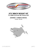 Preview for 1 page of Cycle Country 25-1200 Assembly & Owners Manual