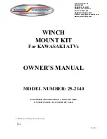 Cycle Country 25-2140 Owner'S Manual preview