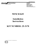 Cycle Country 25-3170 Installation Instructions Manual preview