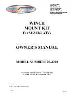 Cycle Country 25-4210 Owner'S Manual preview