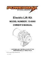 Preview for 1 page of Cycle Country POWERMAX 15-0060 Owner'S Manual