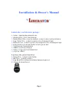 Preview for 2 page of Cycle Protect The Liberator Installation & Owner'S Manual