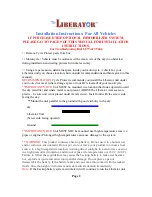 Preview for 3 page of Cycle Protect The Liberator Installation & Owner'S Manual