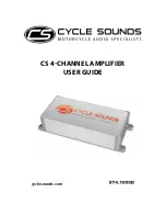 Cycle Sounds ST4.1000D User Manual preview