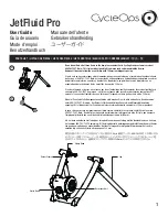 CycleOps JetFluid Pro User Manual предпросмотр