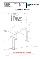 CycleSafe Pocket Shelter Assembly Instructions preview