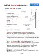 Preview for 1 page of CycleSafe WallRack Accessories Installation Manual