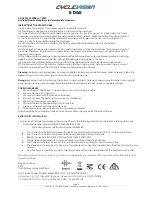 Preview for 3 page of Cyclevision EDGE CVHC-01-01 Instruction Manual