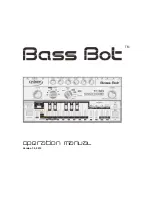 Cyclone Analogic Bass Bot TT-303 Operation Manual preview