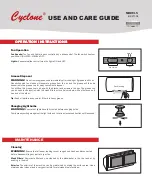 CyClone BX21534 Use And Care Manual предпросмотр